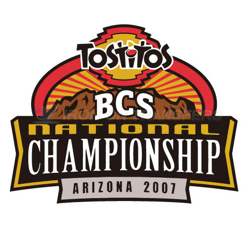 BCS Championship Game Primary Logos 2007 T-shirts Iron On Transf - Click Image to Close